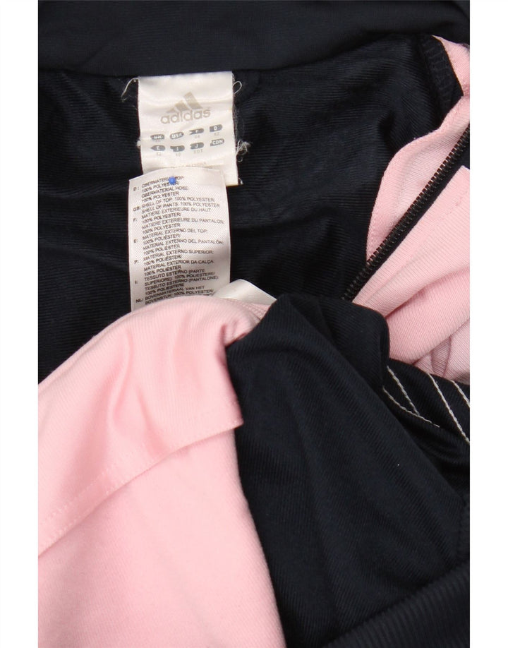 Adidas Womens Tracksuit Top Jacket UK 16 Grande Azul Marinho Colourblock