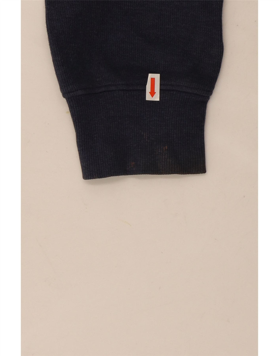 Suéter masculino Gant com zíper e gola alta de algodão azul marinho médio
