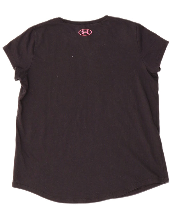 Camiseta gráfica UNDER ARMOUR para meninas com ajuste solto 13-14 anos XL preto