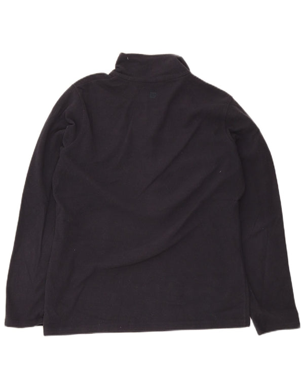 Suéter feminino de lã com gola e zíper Mountain Warehouse Reino Unido 14 médio azul marinho