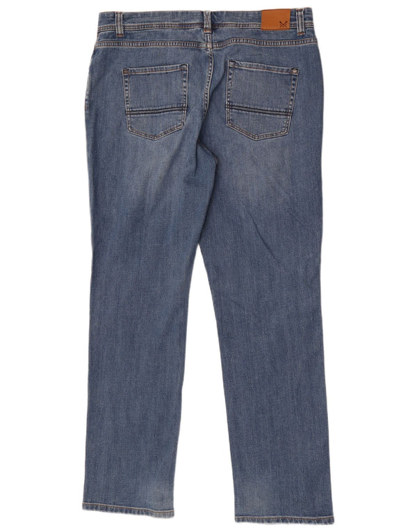 Crew Clothing Mens Straight Jeans W40 L34 Azul Algodão