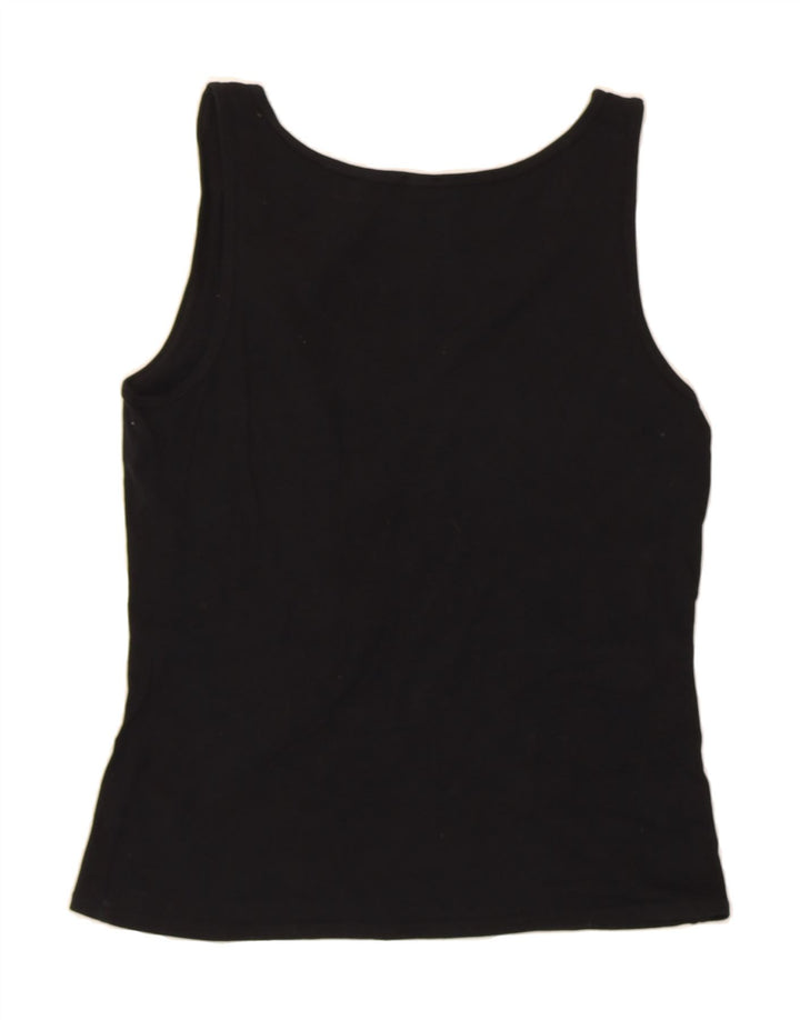 KAPPA Womens Vest Top UK 18 XL Black Cotton Vintage Kappa and Second-Hand Kappa from Messina Hembry 
