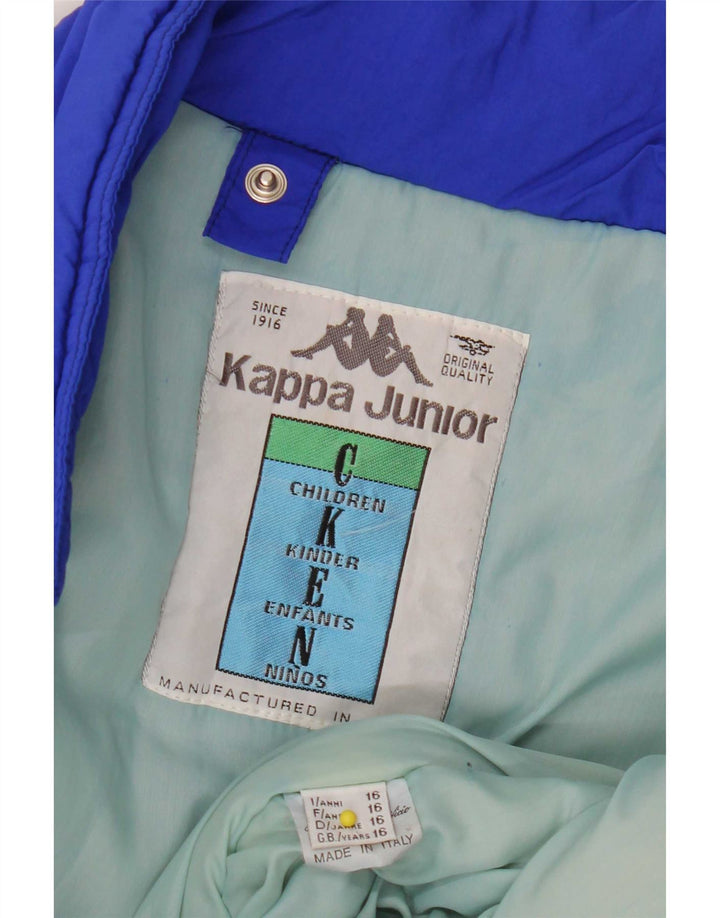 Jaqueta de esqui Kappa Boys Graphic Relaxed Fit 15-16 anos Azul Colourblock