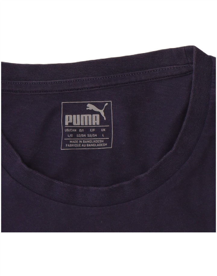 Puma Camiseta Masculina Graphic Top Grande Azul Marinho