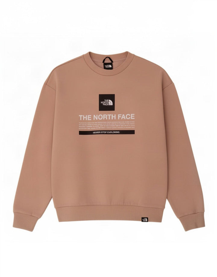 Moletom feminino The North Face com estampa oversized Reino Unido 10 pequeno rosa