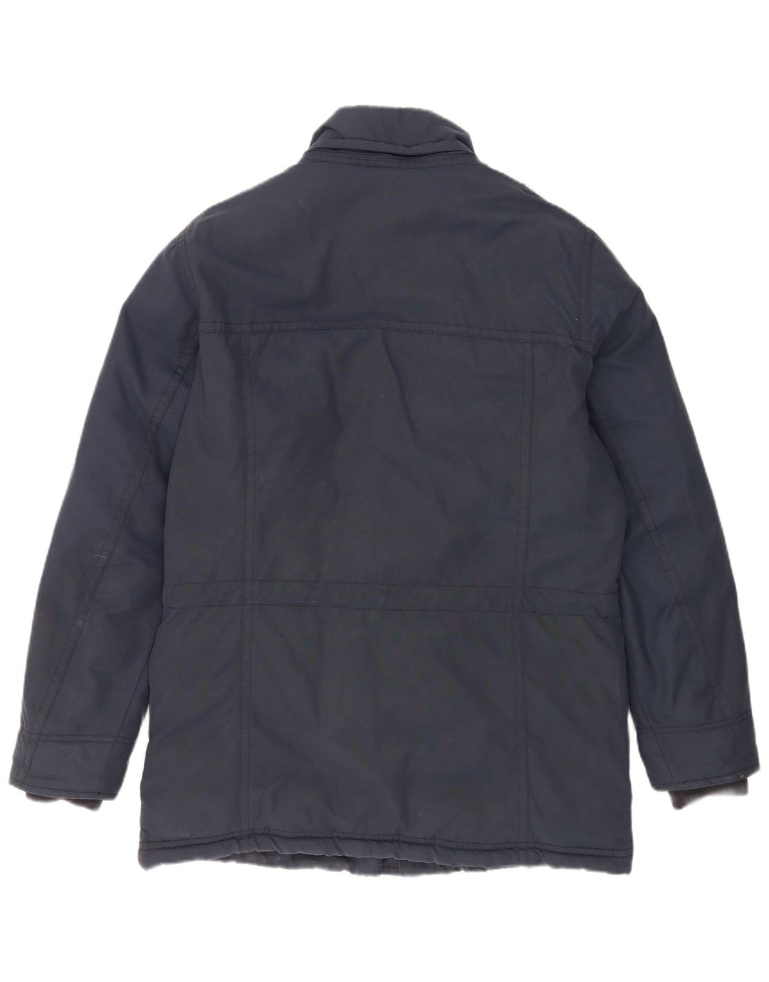 Casaco acolchoado masculino Timberland UK 40 grande algodão azul marinho
