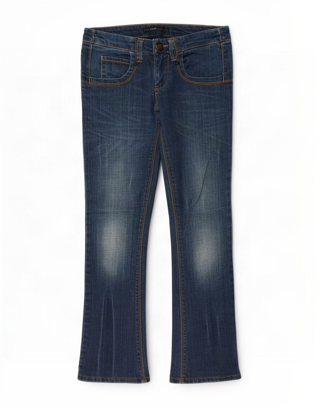 Lee Womens Bootcut Jeans W27 L27 Azul Algodão