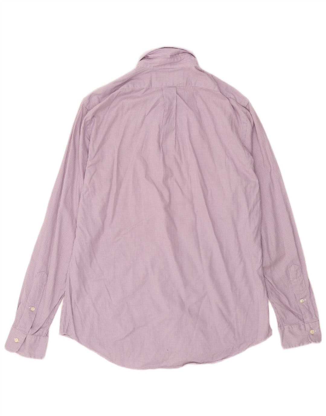 Camisa masculina Ralph Lauren com ajuste personalizado, algodão houndstooth roxo médio