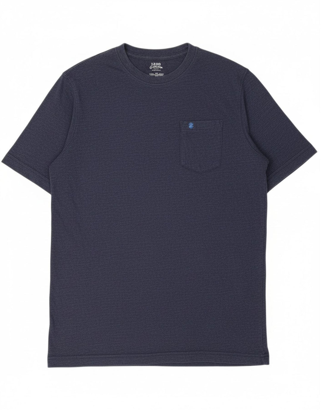 Camiseta masculina IZOD água salgada Top médio algodão azul marinho