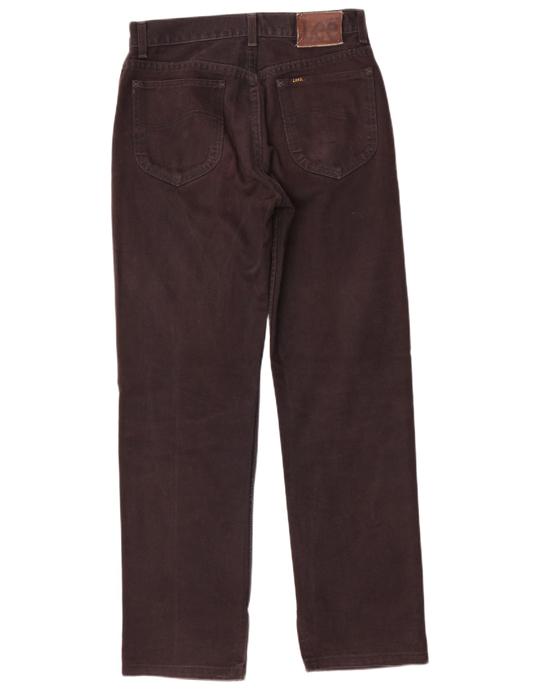 Lee Mens Straight Jeans W30 L34 Algodão Preto