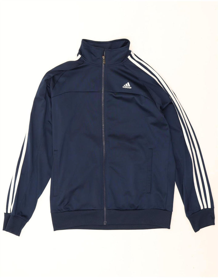 Adidas Mens Climalite Tracksuit Top Jacket UK 40/42 Médio Azul Marinho