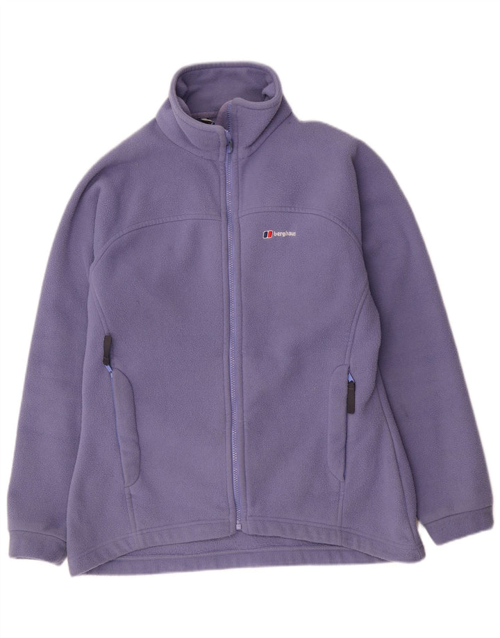 Jaqueta de lã feminina Berghaus UK 14 grande poliéster roxo
