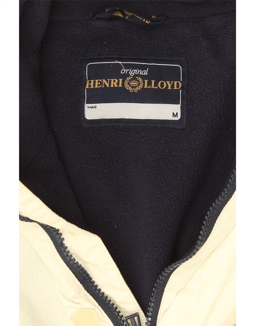 Jaqueta corta-vento masculina Henri Lloyd, Reino Unido 38, poliéster bege médio