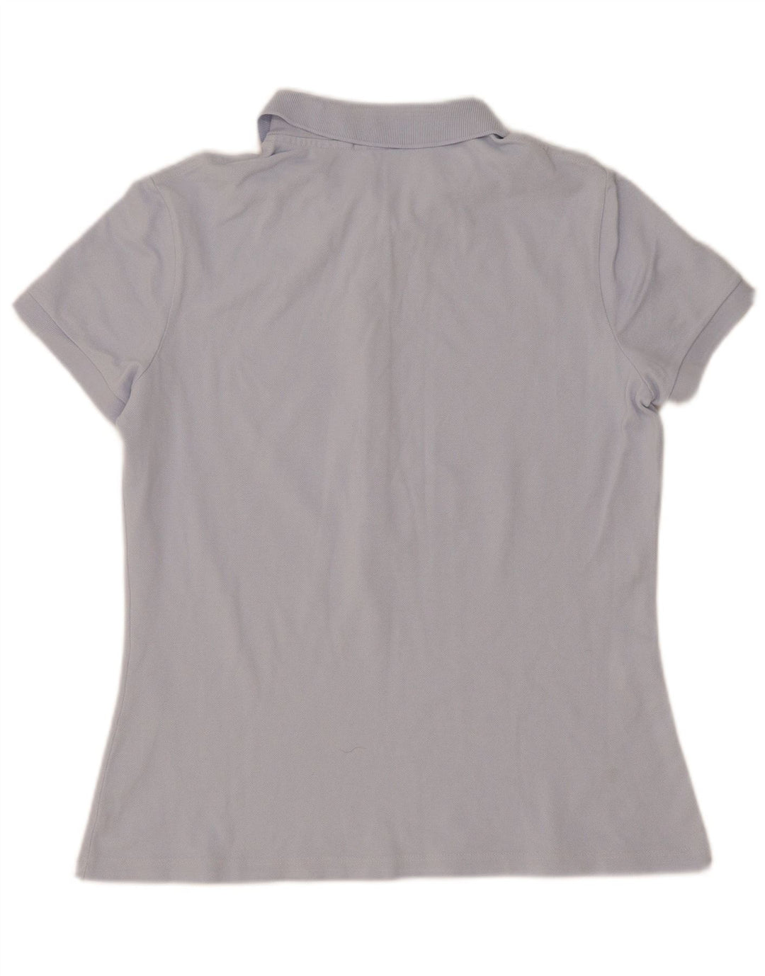 Camisa polo feminina Lacoste tamanho 40 algodão azul médio