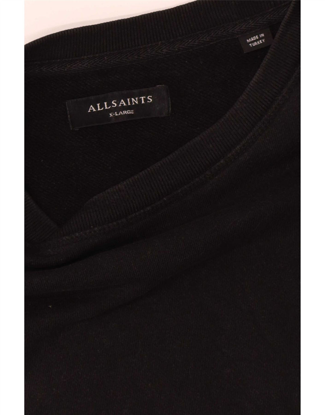 All Saints moletom masculino Jumper XL algodão preto