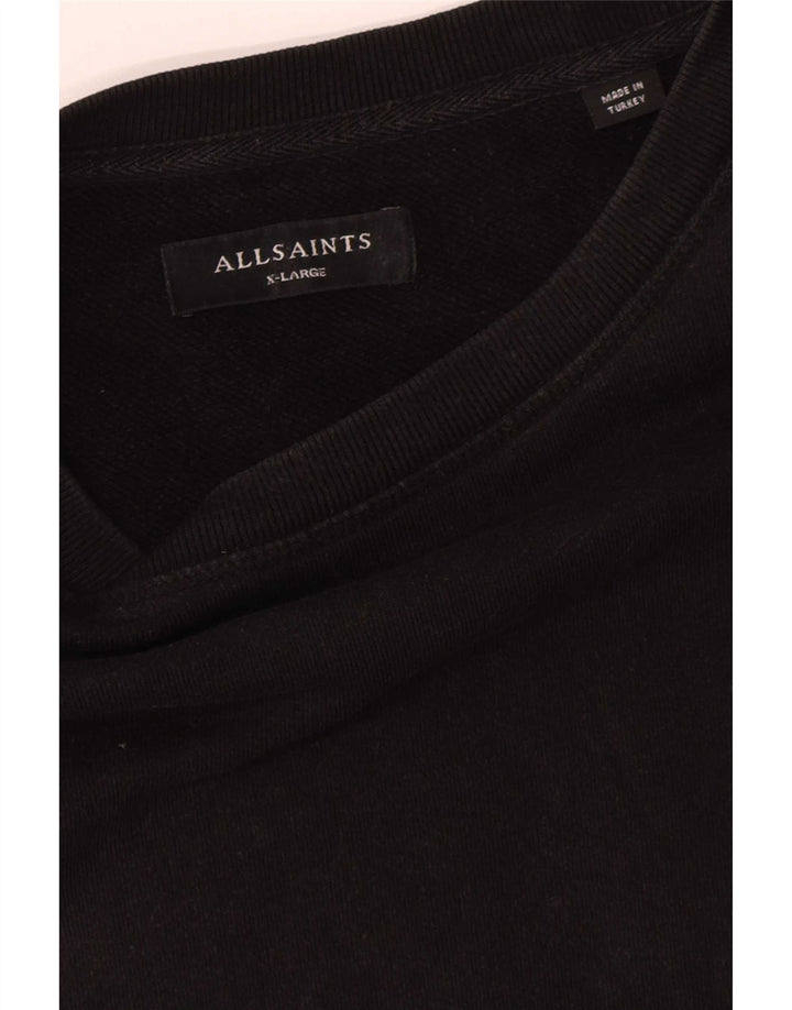 All Saints moletom masculino Jumper XL algodão preto