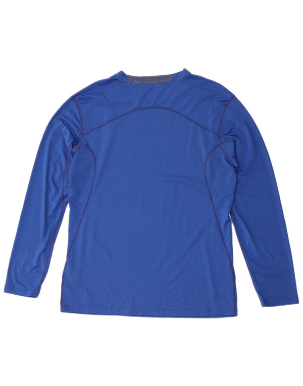 Nike Mens Dri Fit Top Manga Longa Grande Poliéster Azul