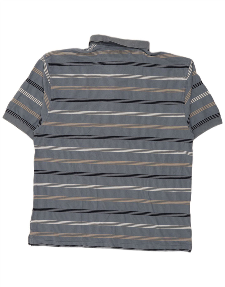 Camisa polo masculina NIKE listrada azul grande