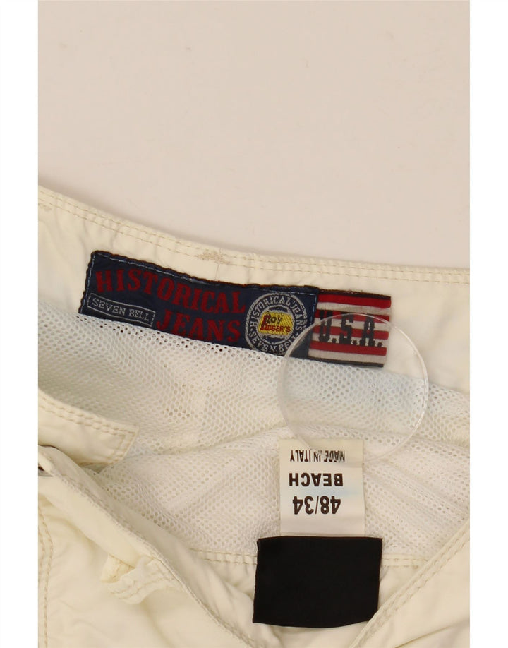 Roy Rogers Shorts feminino casual IT 48 XL W34 branco poliamida