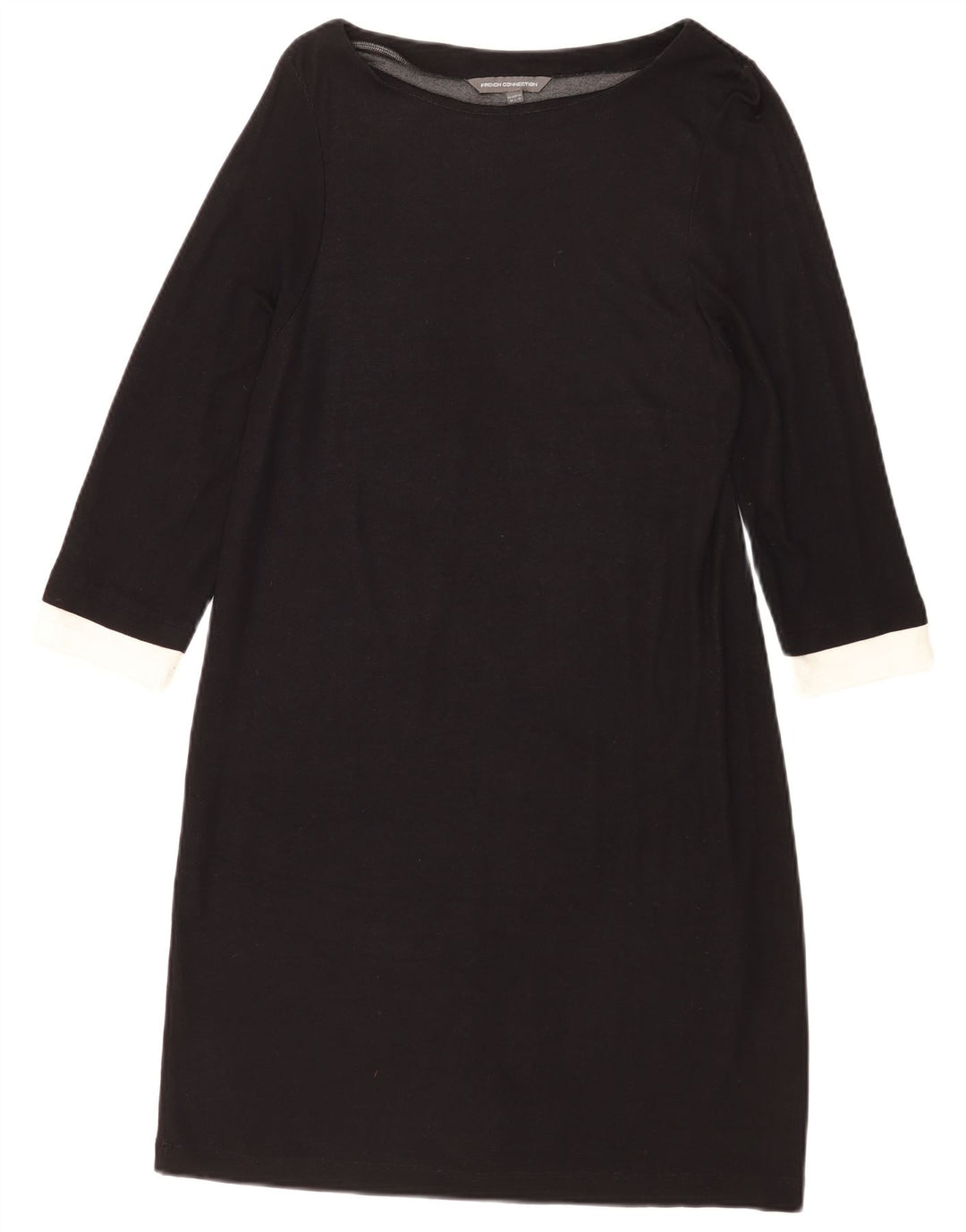 Vestido bainha feminino French Connection UK 14 grande bloco colorido preto