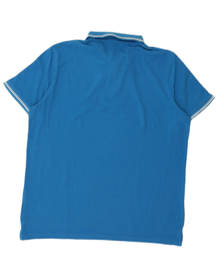 Camisa polo masculina Carrera XL azul algodão