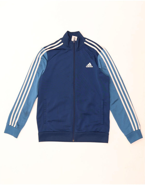 Jaqueta Adidas Meninos Treino Top 13-14 Anos Azul Marinho Colorblock