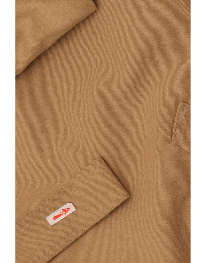Trench Coat Vintage Masculino UK 38 Poliéster Bege Médio
