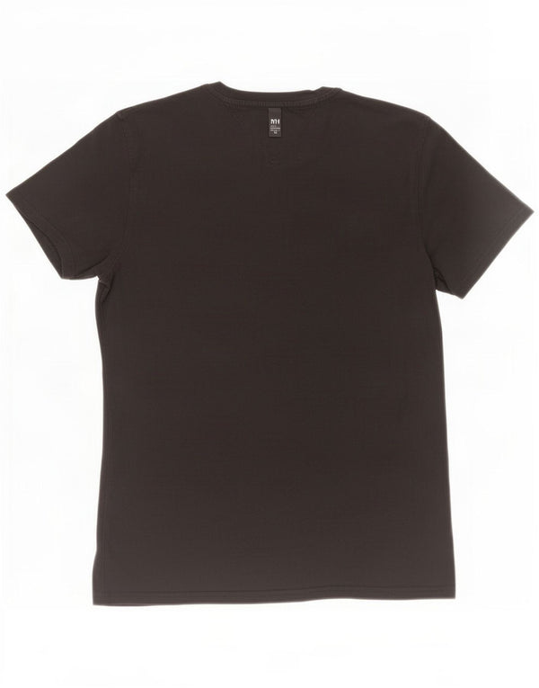 Camiseta masculina Tommy Hilfiger top pequeno algodão preto