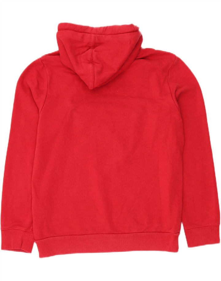 NAPAPIJRI moletom com capuz gráfico masculino médio algodão vermelho
