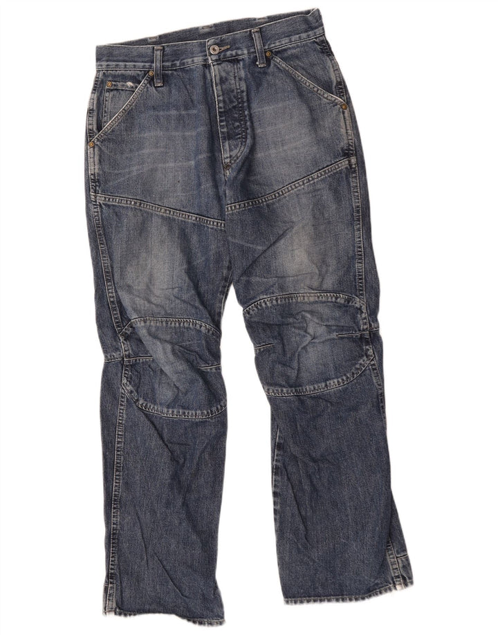 Jeans retos masculinos G-Star W30 L30 algodão azul