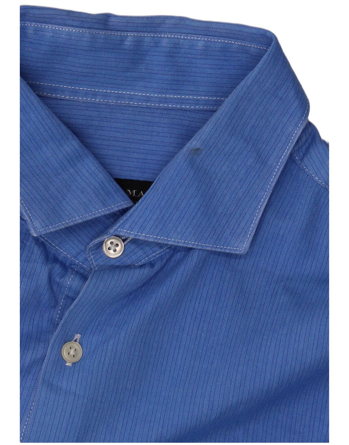 Camisa Zara Masculina Slim Fit Grande Azul