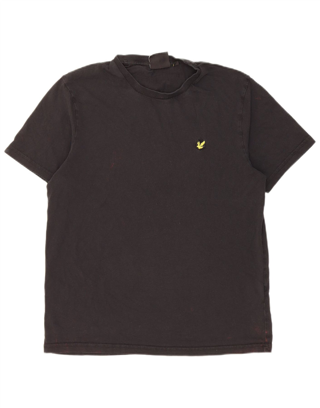 Camiseta masculina Lyle & Scott de algodão preto médio