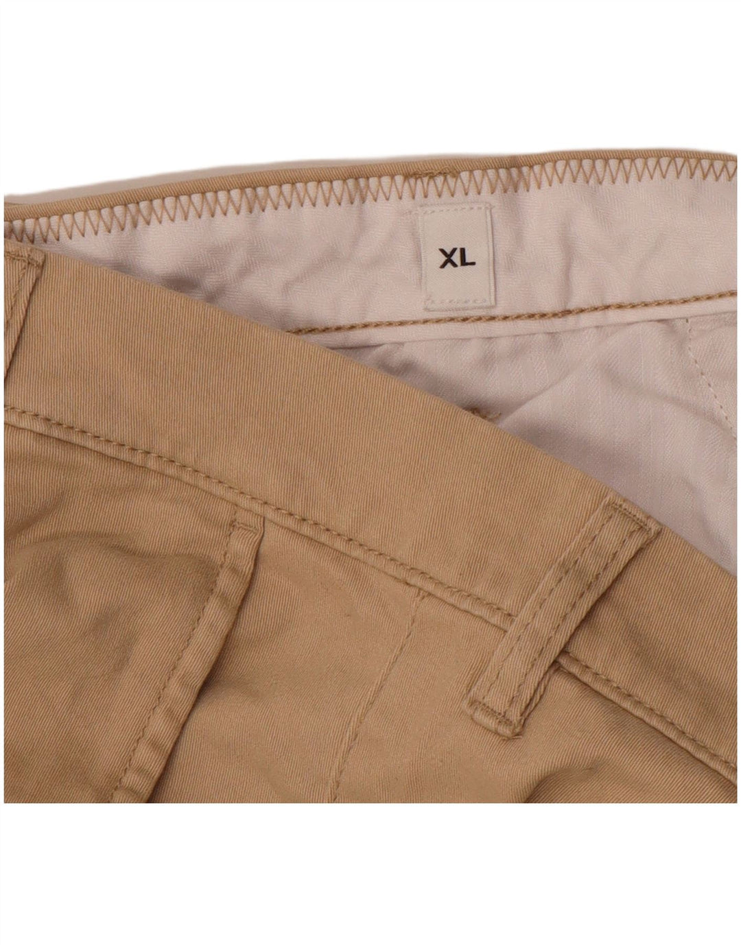 JACK & JONES Mens Regular Fit Chino Shorts XL W38 Algodão Bege