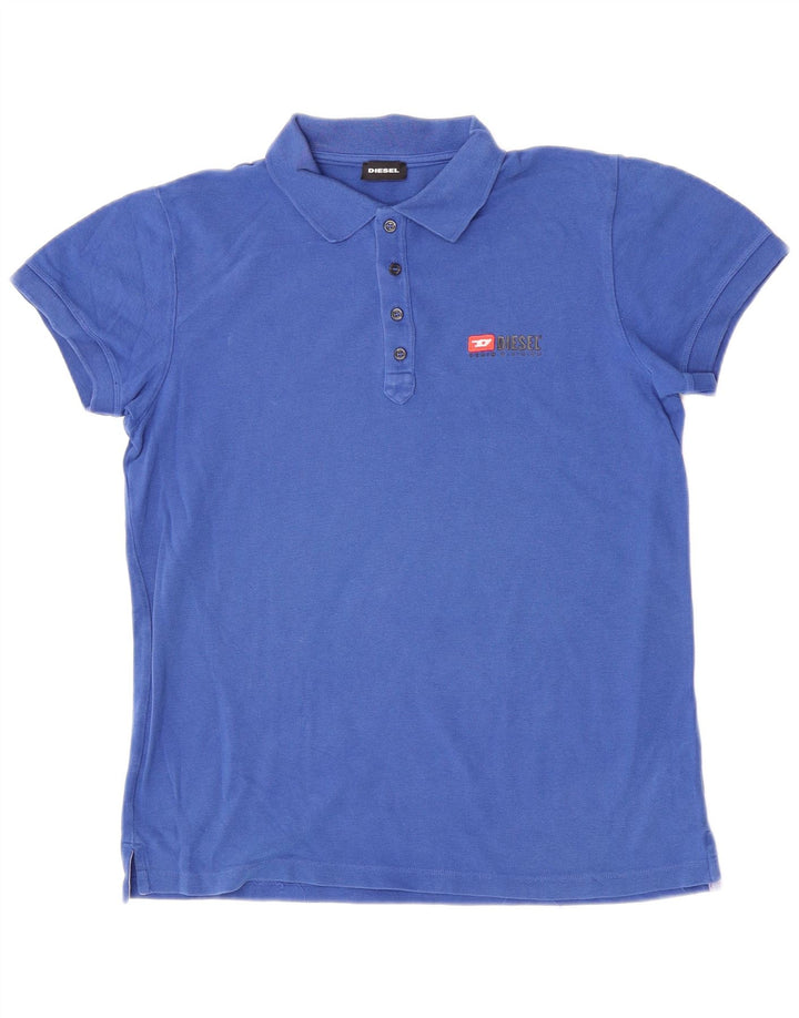 Polo Diesel Menino 15-16 Anos Azul Algodão