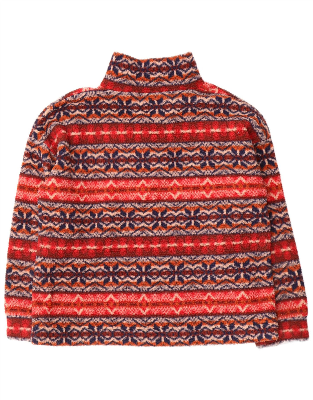 American Eagle Mens Loose Fit Fleece Jumper Pequeno Multicolorido Fair Isle