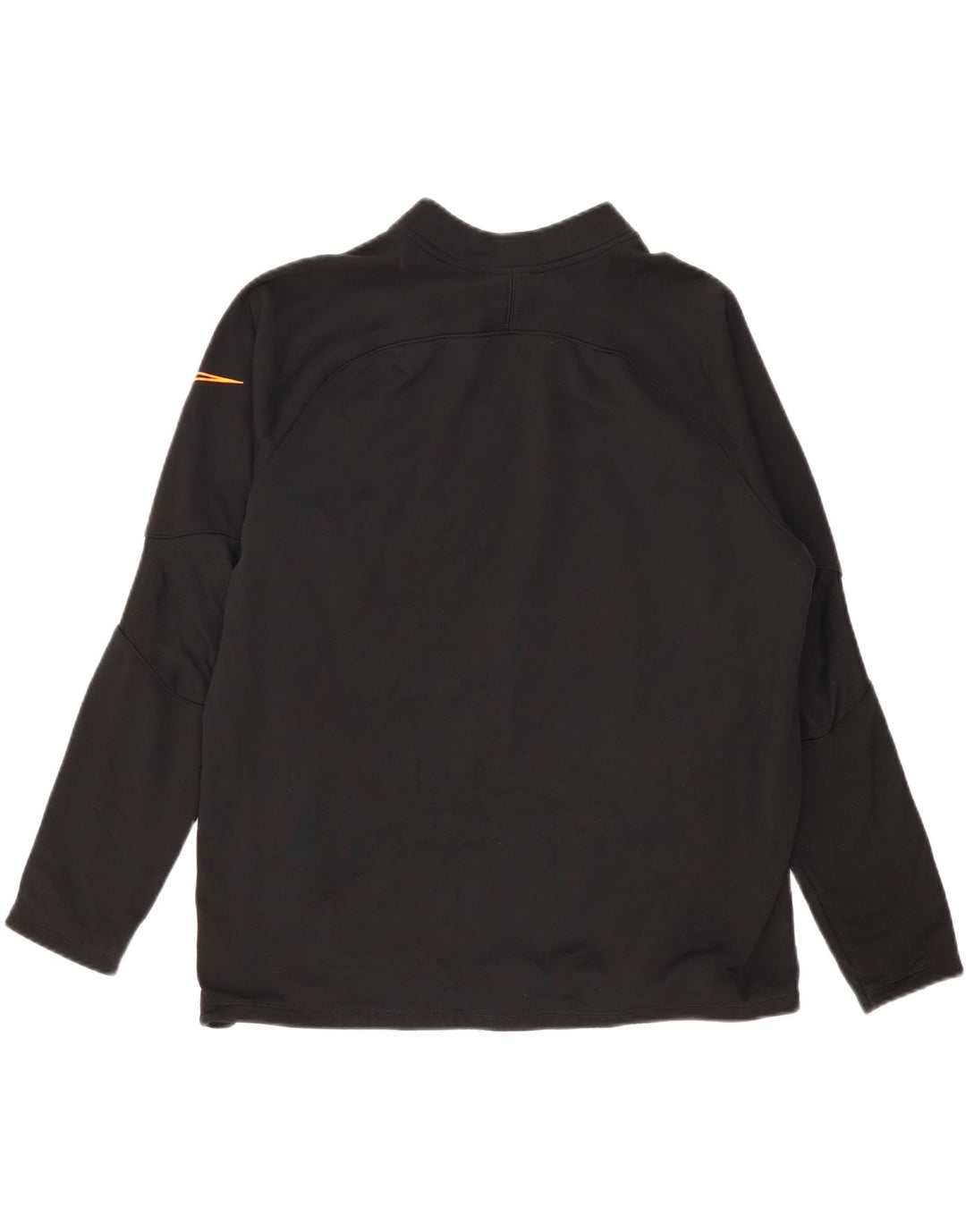 NIKE Masculino Dri Fit Zip Neck Moletom Jumper XL Preto Poliéster