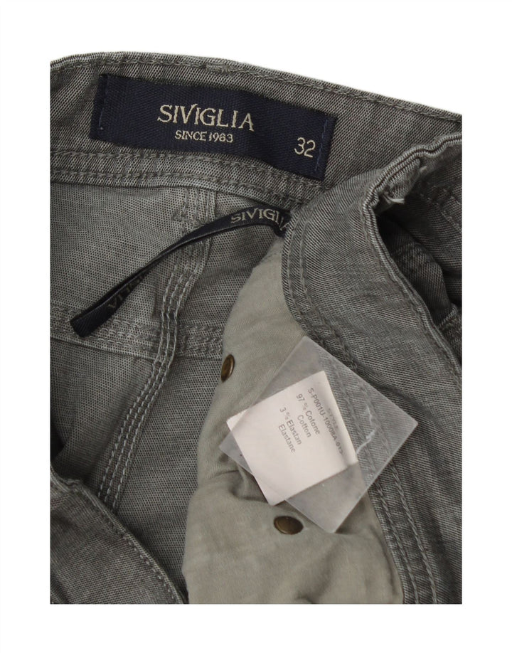 Shorts casual masculino SIVIGLIA W32 algodão cinza médio