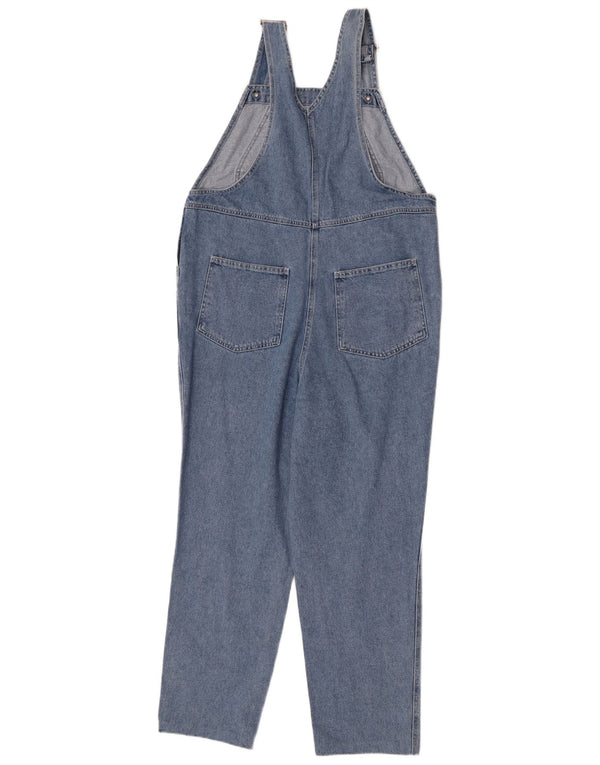 Macacão feminino vintage W36 L28 azul floral algodão