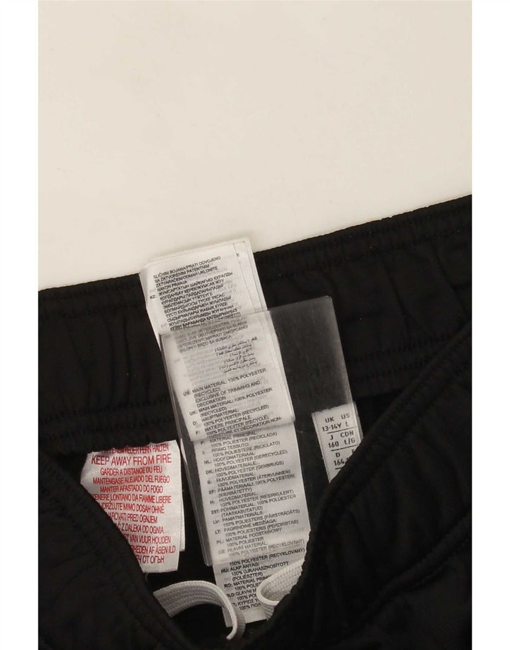 Adidas meninos calças de treino joggers 13-14 anos preto poliéster
