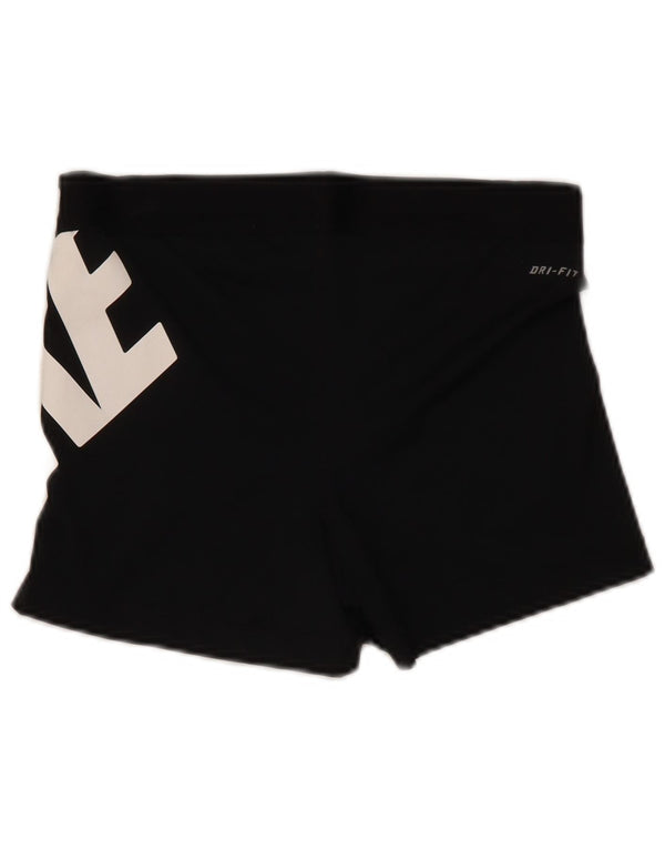 Shorts esportivos gráficos femininos Nike UK 14 grande poliéster preto