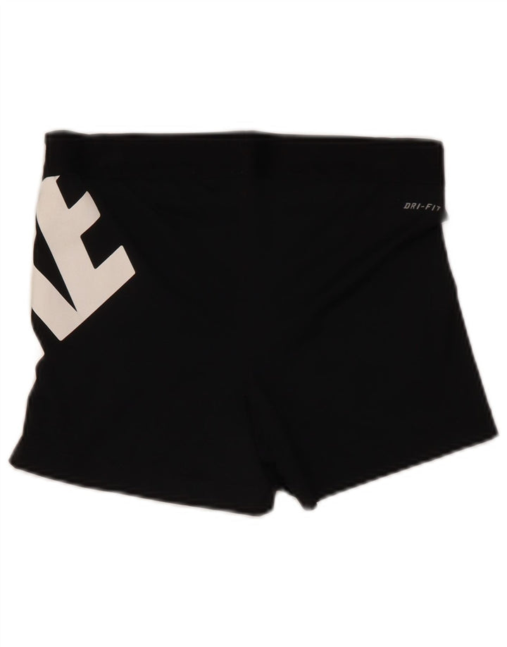 Shorts esportivos gráficos femininos Nike UK 14 grande poliéster preto