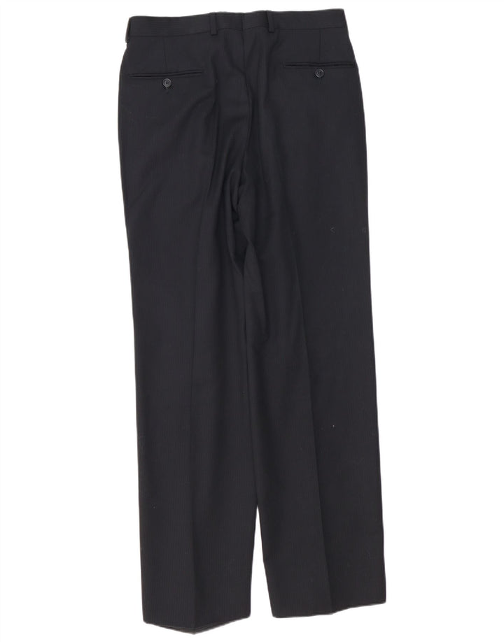 Terno masculino de 2 peças Pierre Cardin IT 48 médio W32 L32 listrado preto