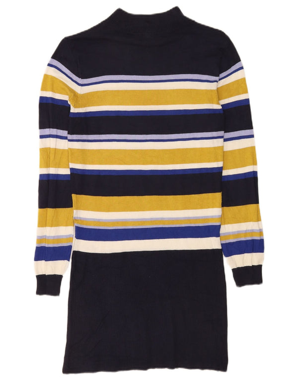 Vestido jumper feminino de manga comprida Marks & Spencer Reino Unido 10 pequeno multicolorido