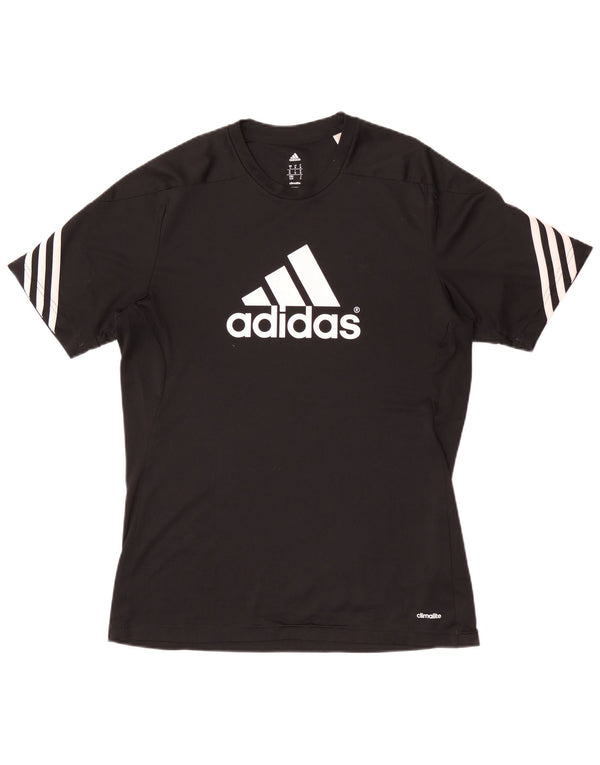Camiseta Adidas Masculina Climalite Graphic Top Médio Preto