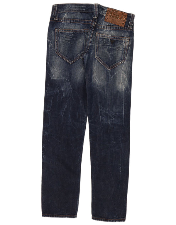 Guess Womens Venice Slim Jeans W27 L30 Algodão azul marinho