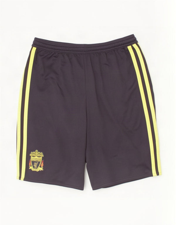 Adidas meninos Liverpool Sport Shorts 11-12 anos preto colorblock poliéster