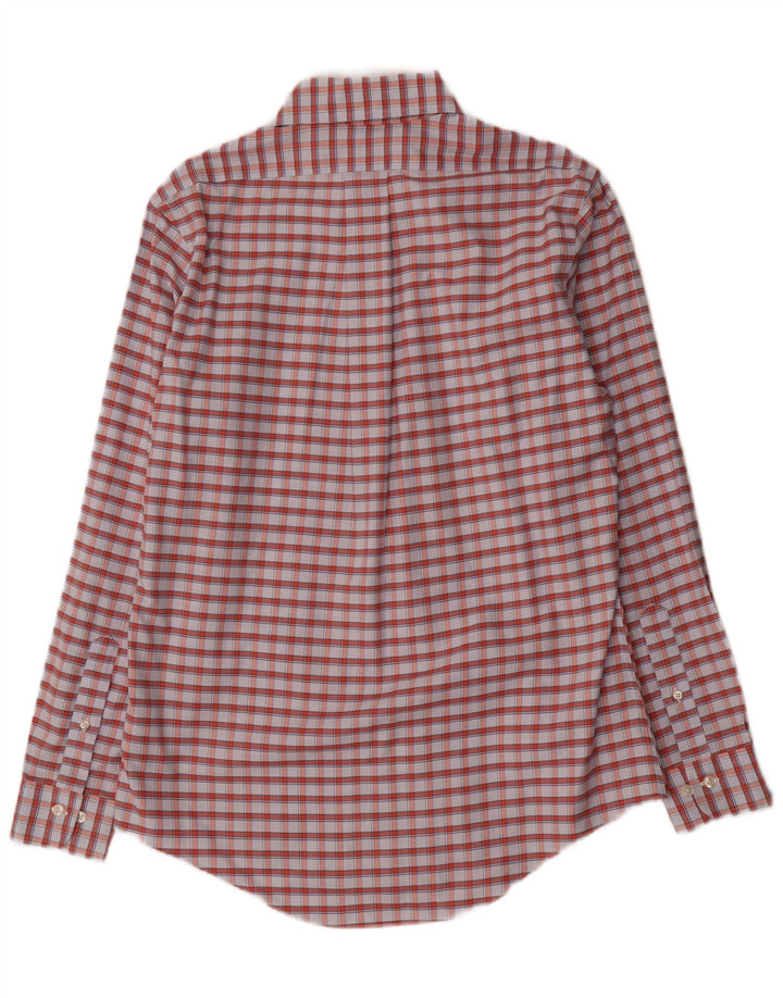 Camisa masculina Brooks Brothers de algodão xadrez médio multicolorido