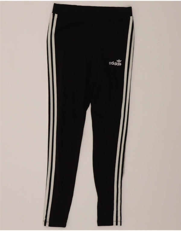 Leggings Adidas Femininas UK 14 Grande Algodão Preto