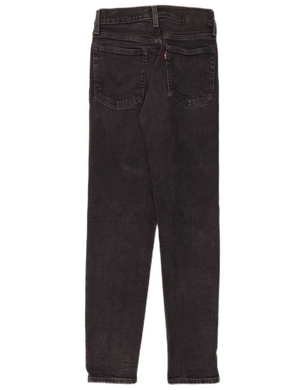 Jeans femininos Levi's Slim W24 L28 algodão cinza