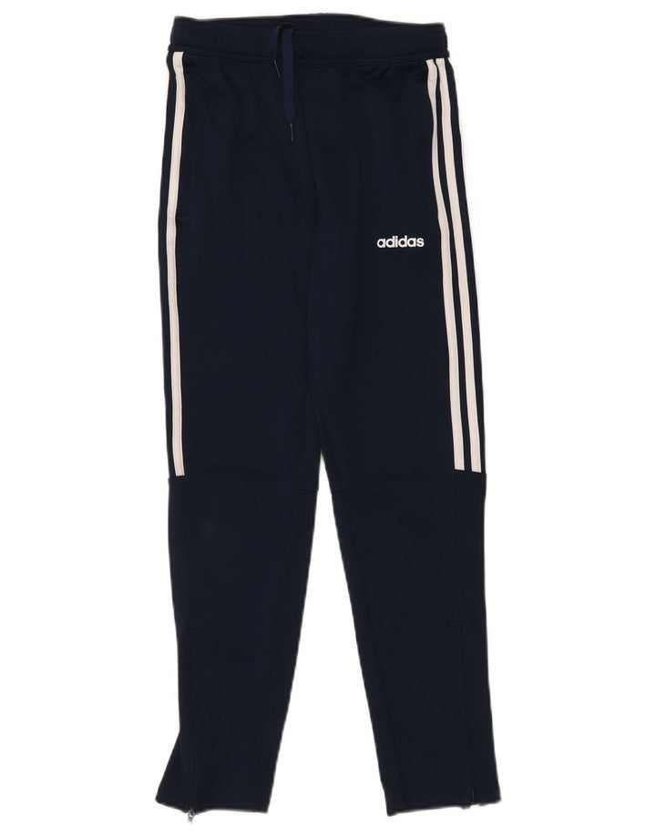 Calças de treino ADIDAS Menino Aeroready 11-12 anos azul marinho poliéster